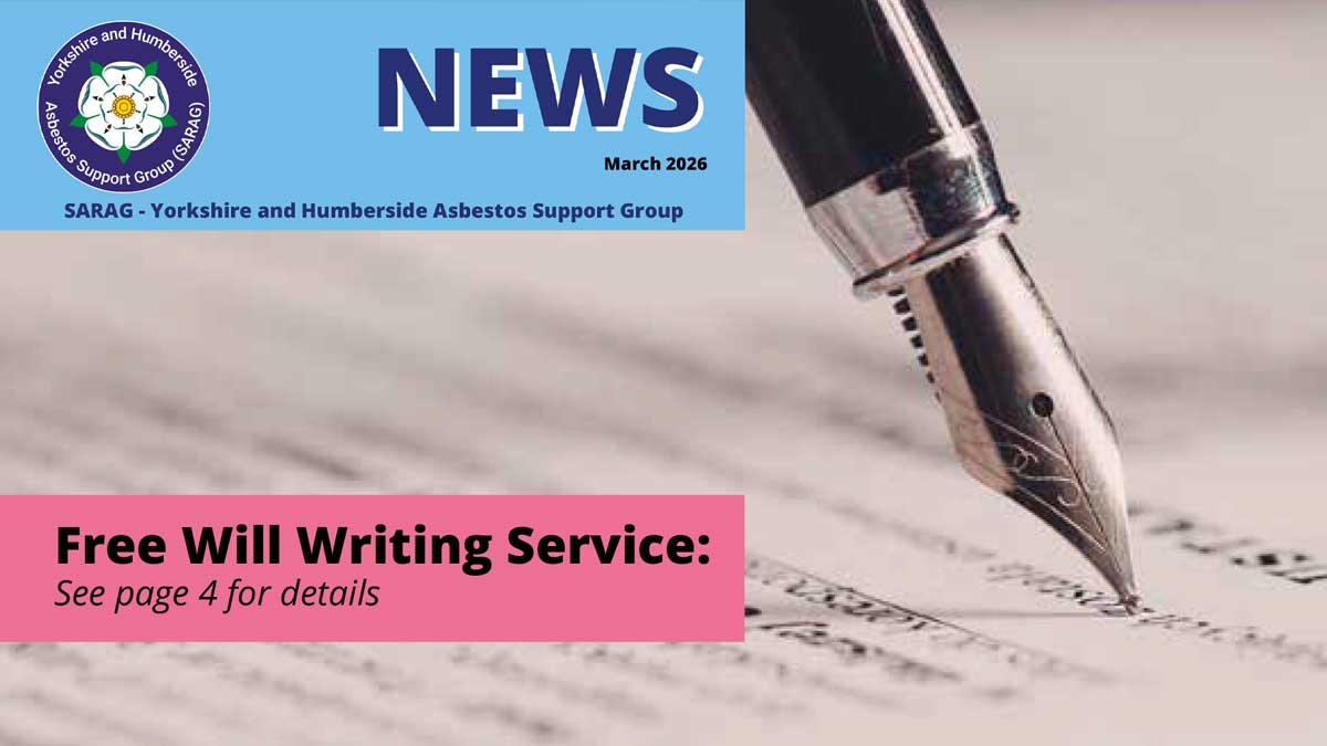 SARAG News March 2026. Free will writing service see page 4